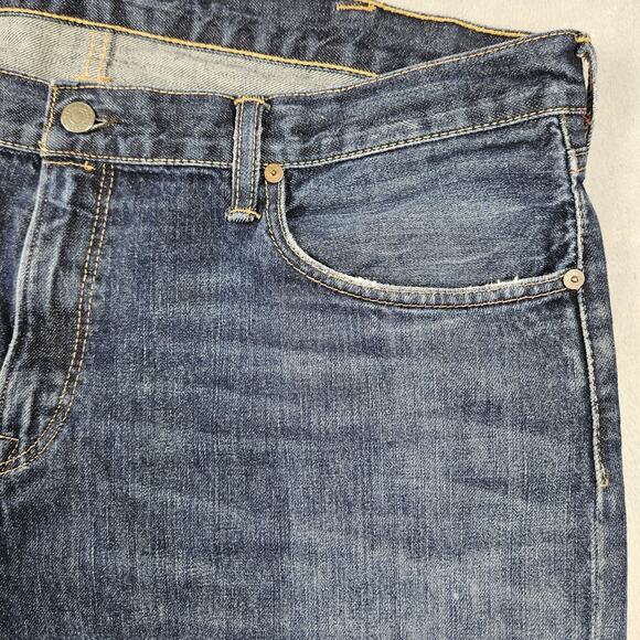Polo Ralph Lauren Hampton Straight Leg Jeans Mens Size 38x30 Distressing READ - Picture 5 of 16